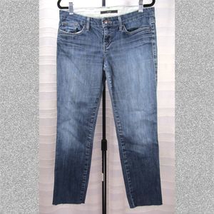 Joe's Jeans Raw Hem Cropped Jean in Thompson Wash - 29